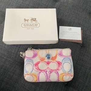 Coach Pastel Multicolored Wristlet